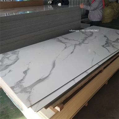 Glanset PET-marmorveggpanel PVC-marmorark